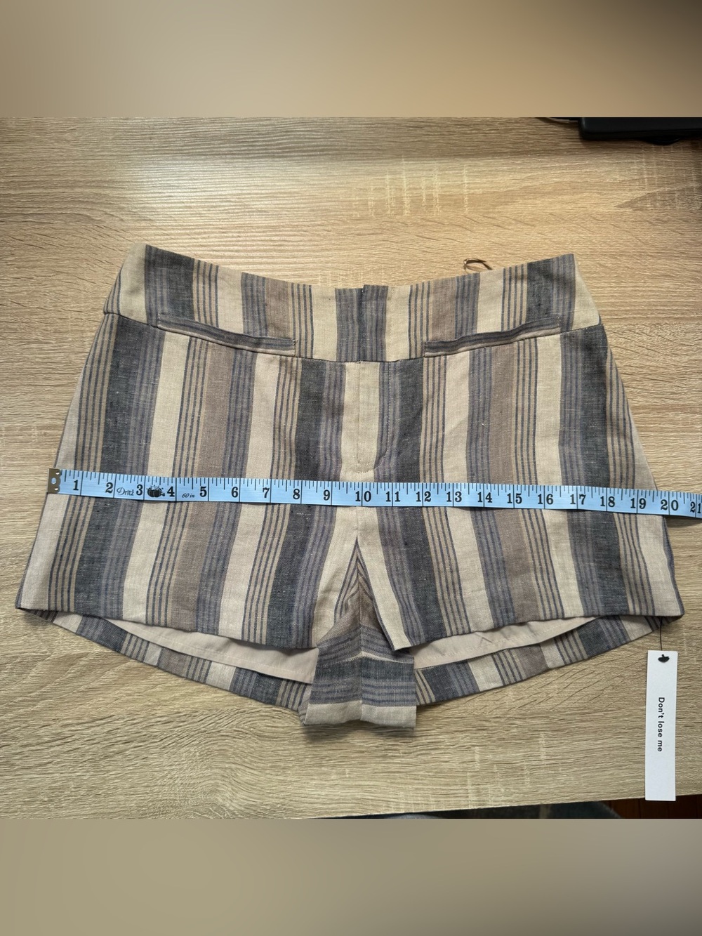 NWT Reformation Everett Linen Shorts Cannes Stripe 6 - Picture 12 of 17